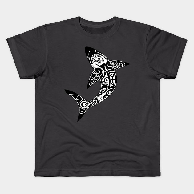 Great white shark Kids T-Shirt by gabitolgyesi